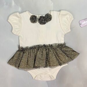 Baby Glam Leopard Tulle Onzie Dress